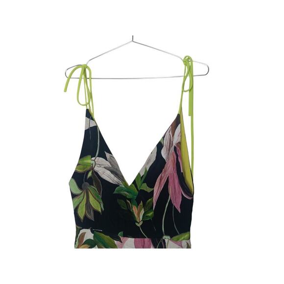 Christian Siriano  Hawaiian Print Tie Strap Dress SZ 10 Retail $1,200 - Picture 8 of 16